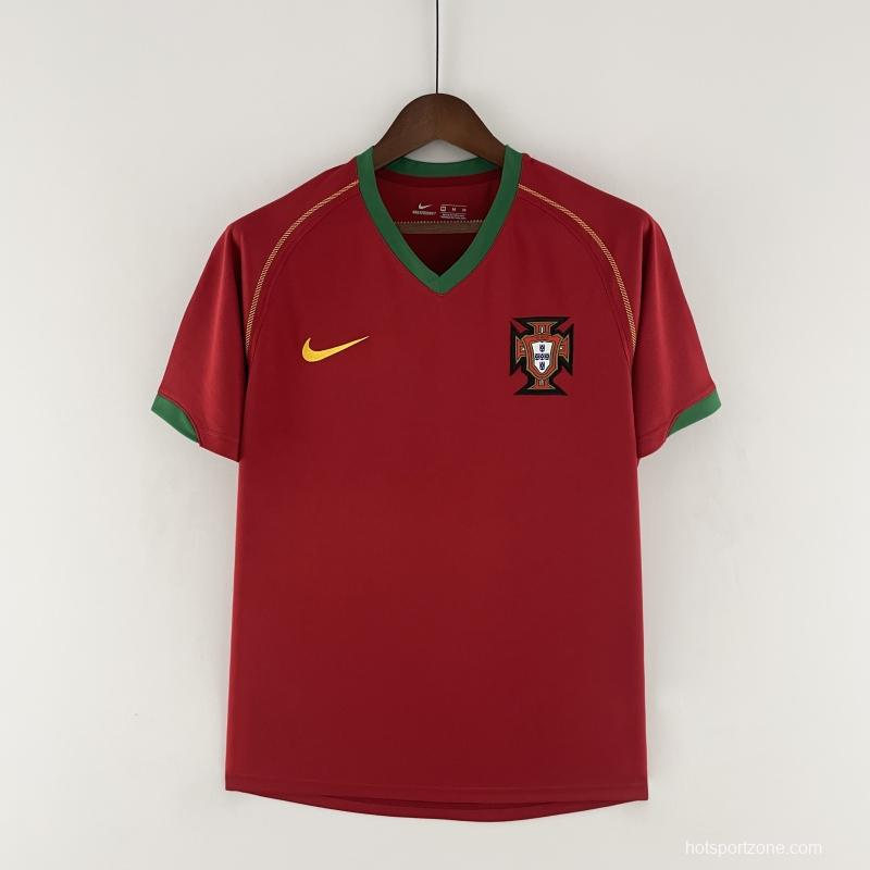 2006 Retro Portugal Home Football Shirt - tingfengxie