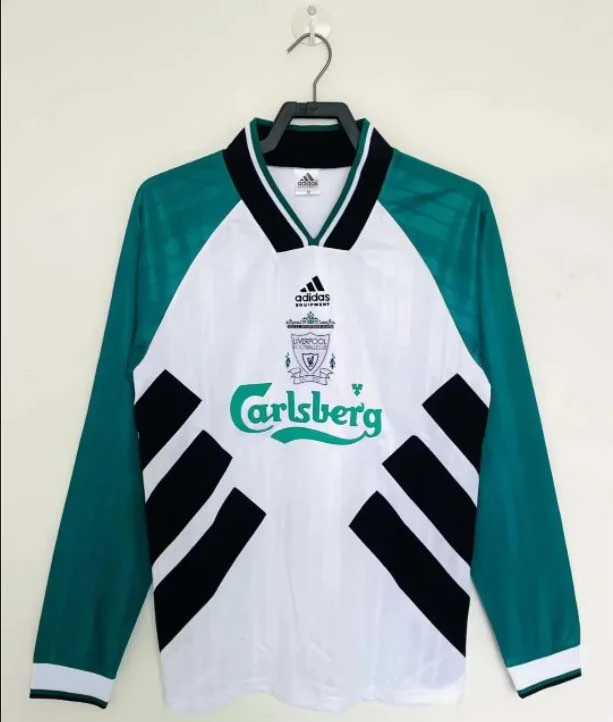 1993/1995 Retro Long Sleeve Liverpool Away Football Shirt 1:1 Thai Quality - tingfengxie