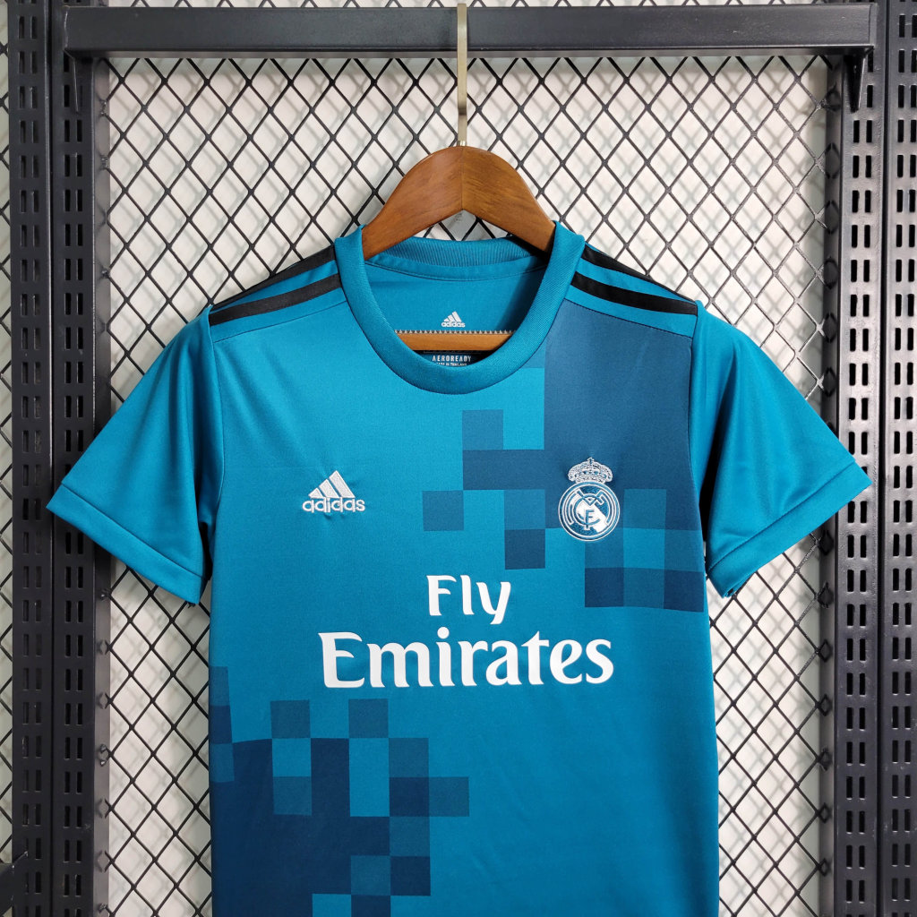 2017/2018 Retro Kids Size Real Madrid Third Away Football Shirt - tingfengxie