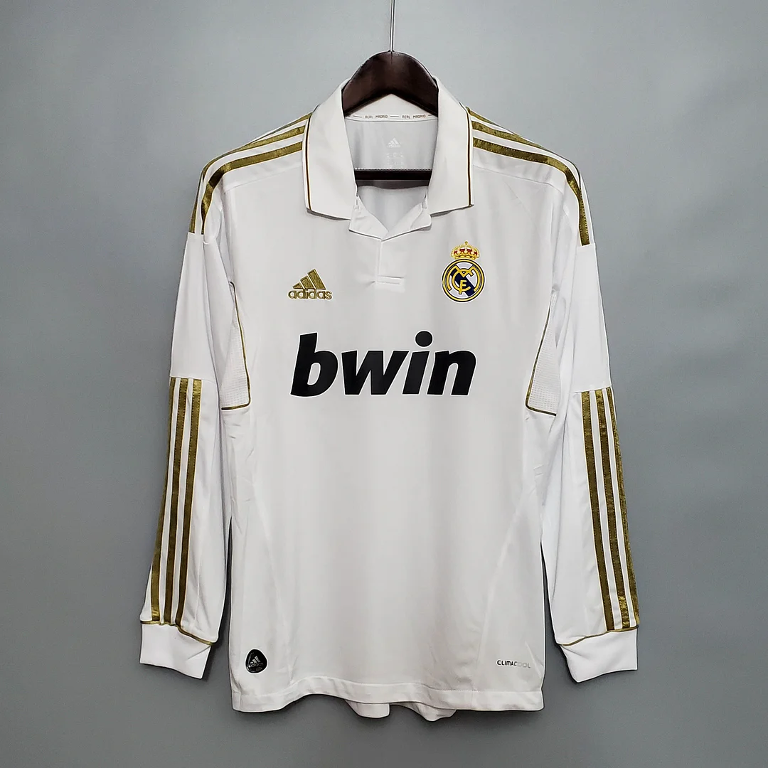 2011-2012 Retro Long Sleeve Real Madrid Home Football Shirt 1:1 Thai Quality - tingfengxie
