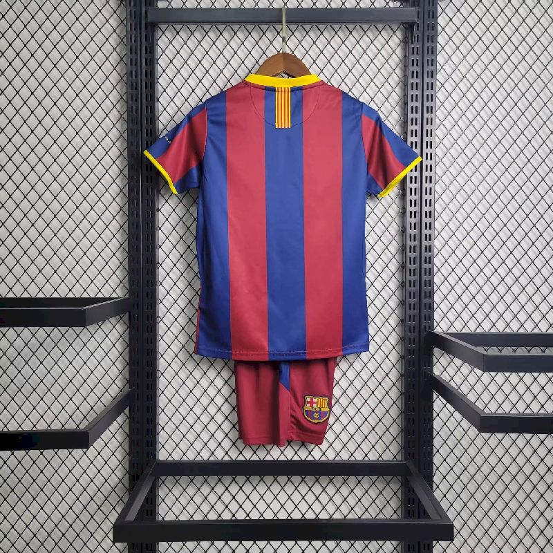 2010/2011 Retro Kids Size Barcelona Home Football Shirt 1:1 Thai Quality - tingfengxie