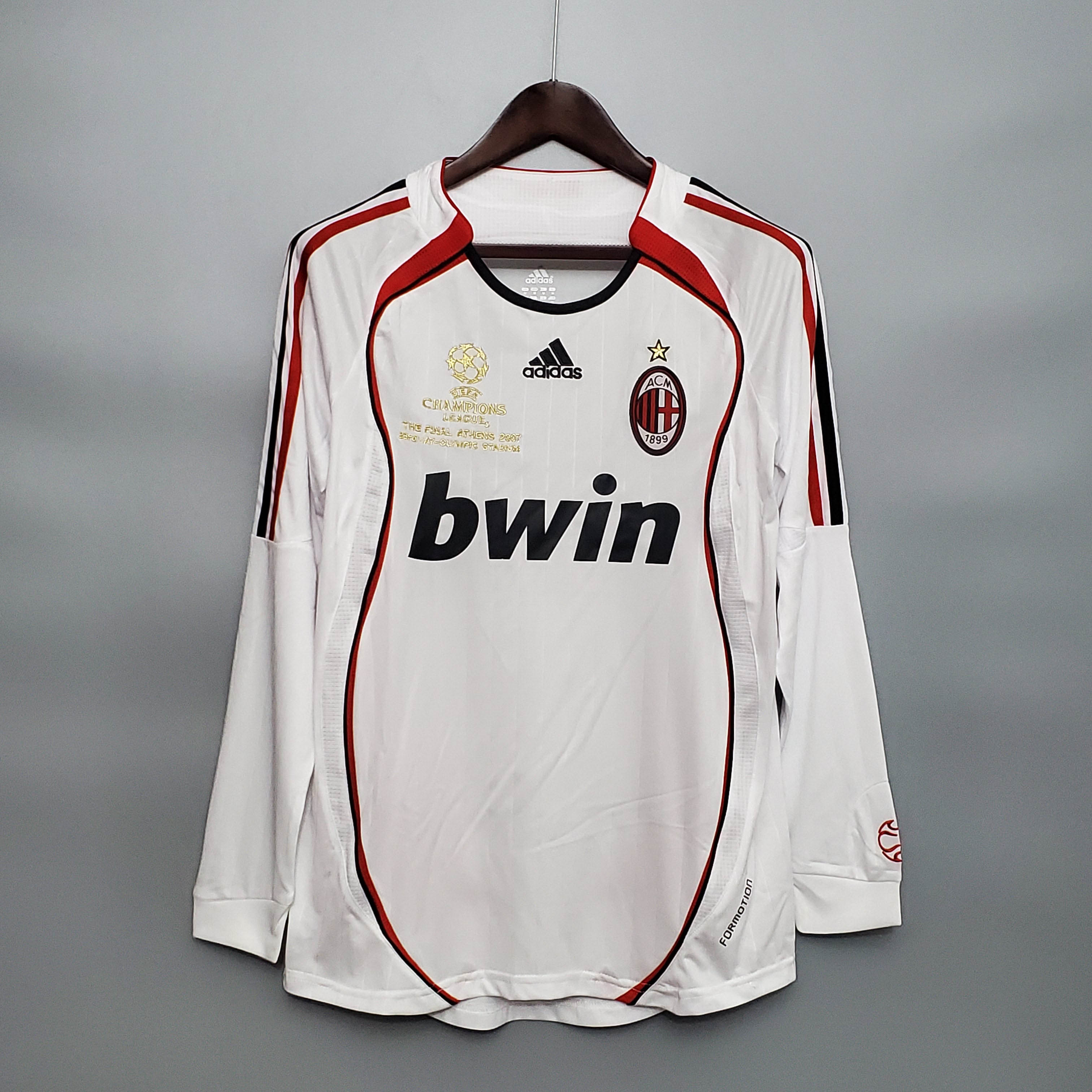 2006/2007 Retro Long Sleeve AC Milan Away Football Shirt 1:1 Thai Quality - tingfengxie