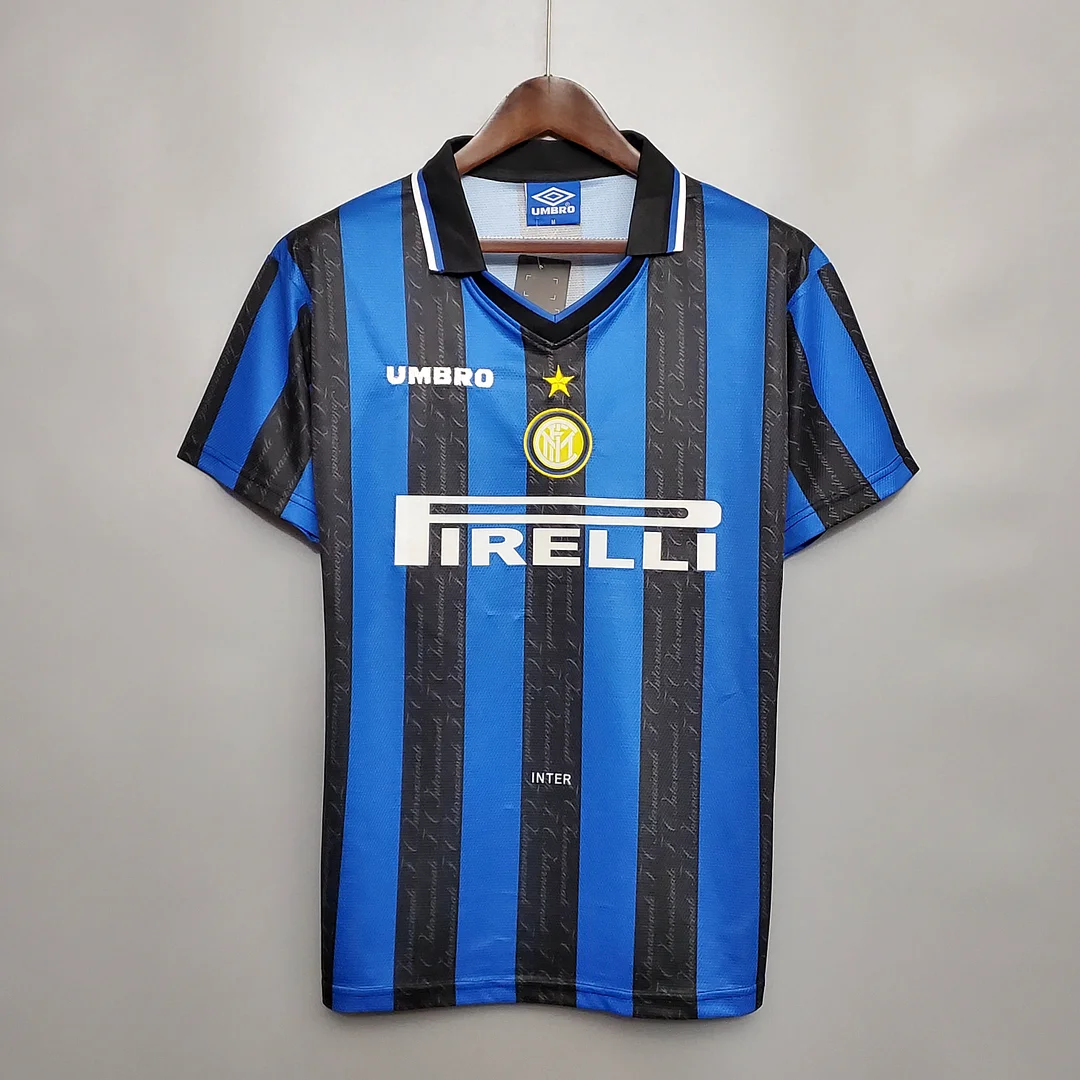 1997/1998 Retro Internazionale Milan Home Football Jersey 1:1 Thai Quality - tingfengxie