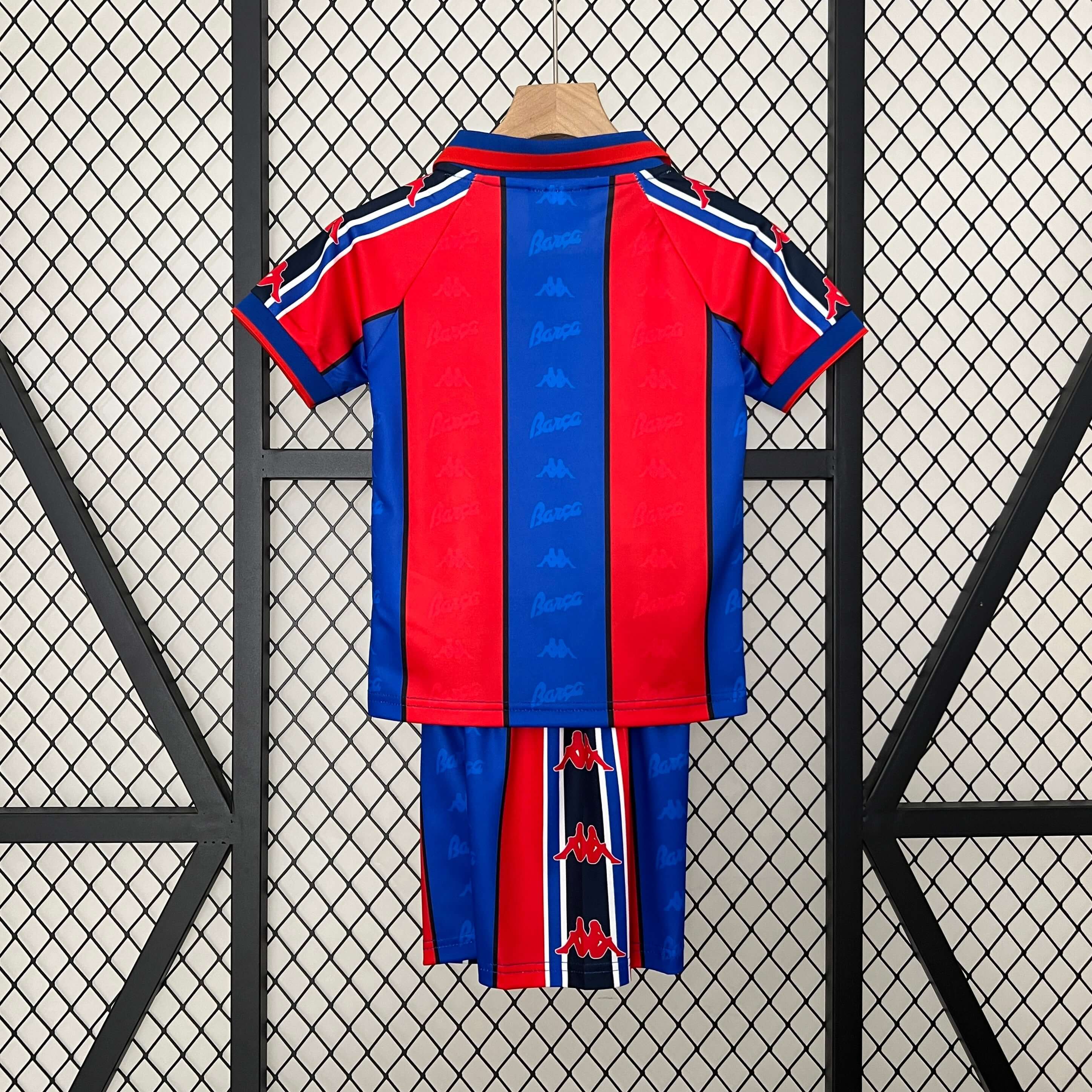 1995/1997 Retro Kids Size Barcelona Home Football Shirt 1:1 Thai Quality - tingfengxie