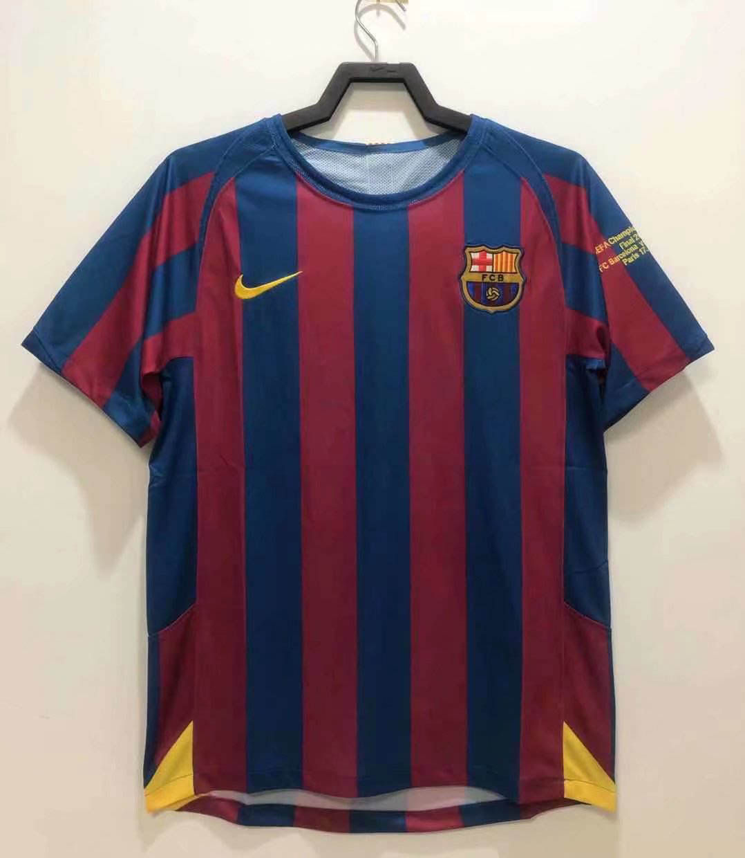 2005/2006 Retro Barcelona Home Football Shirt UEFA Champions League 1:1 Thai Quality - tingfengxie