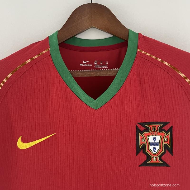 2006 Retro Portugal Home Football Shirt - tingfengxie
