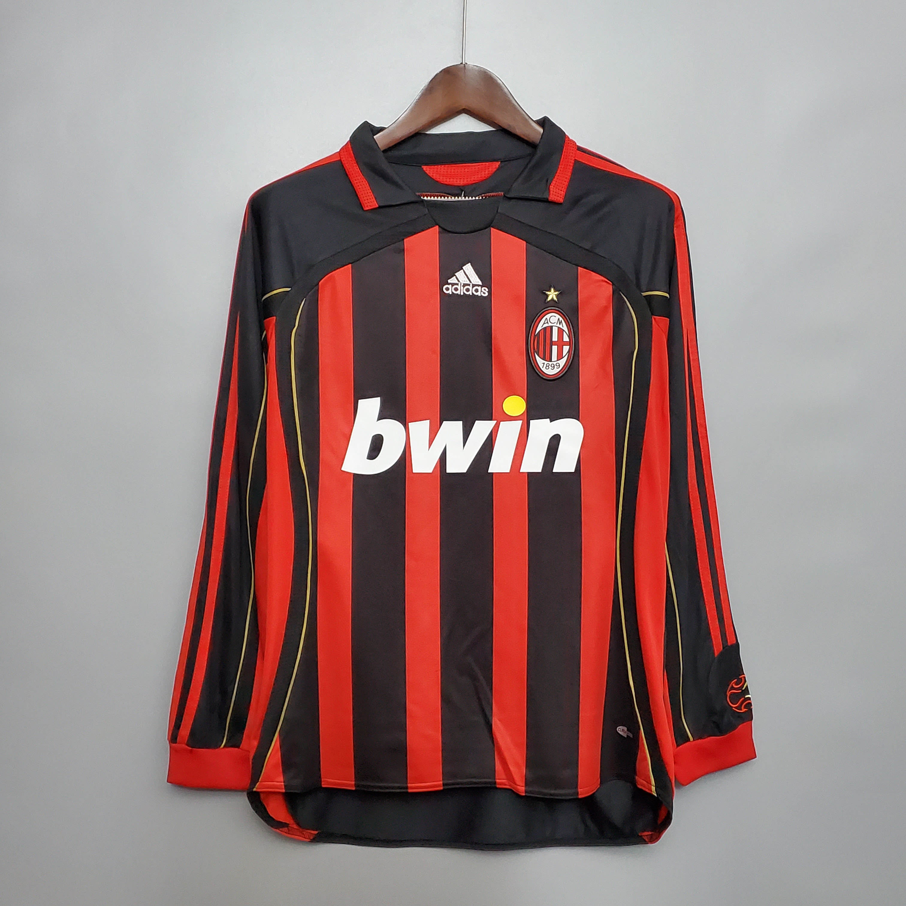 2006/2007 Retro Long Sleeve AC Milan Home Football Shirt 1:1 Thai Quality - tingfengxie