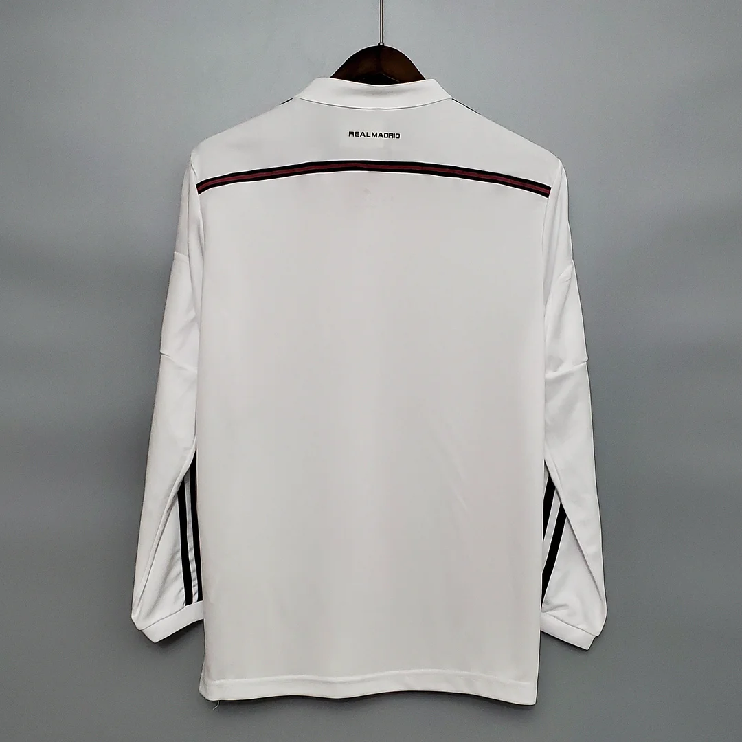 2014-2015 Retro Long Sleeve Real Madrid Home Football Shirt 1:1 Thai Quality - tingfengxie