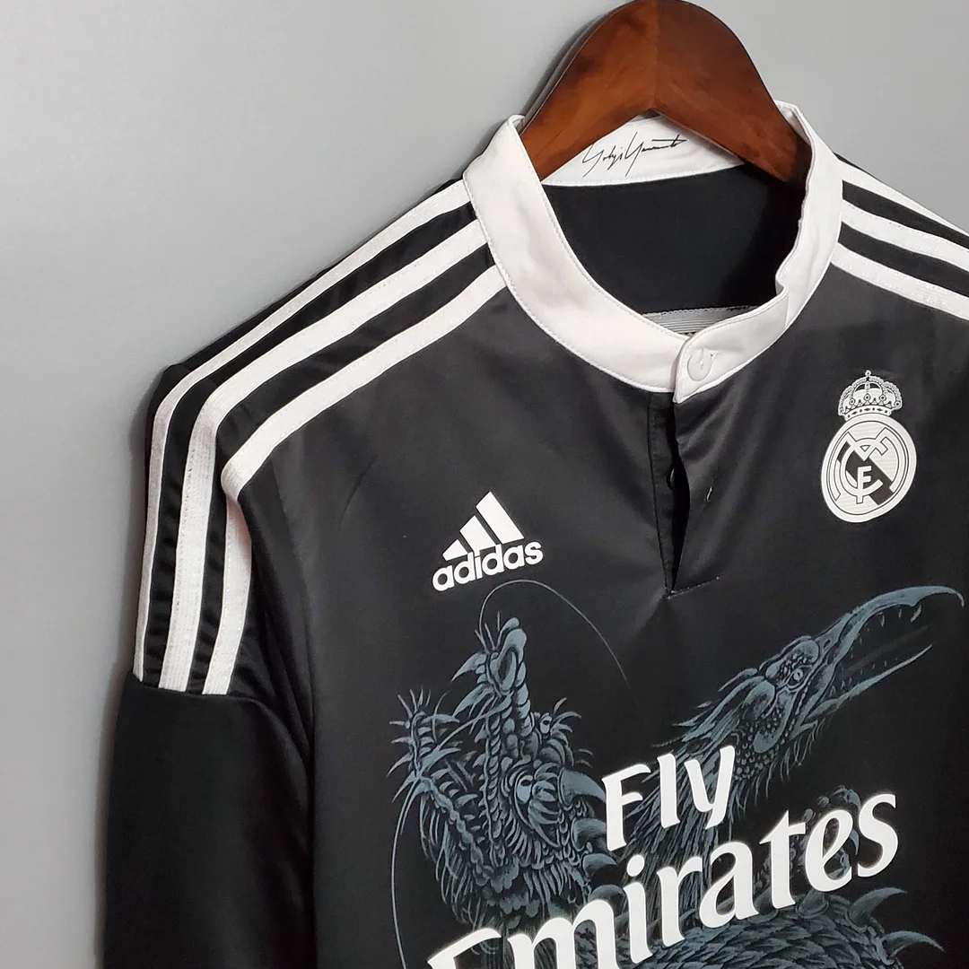 2014-2015 Retro Long Sleeve Real Madrid Third Away Football Shirt 1:1 Thai Quality - tingfengxie