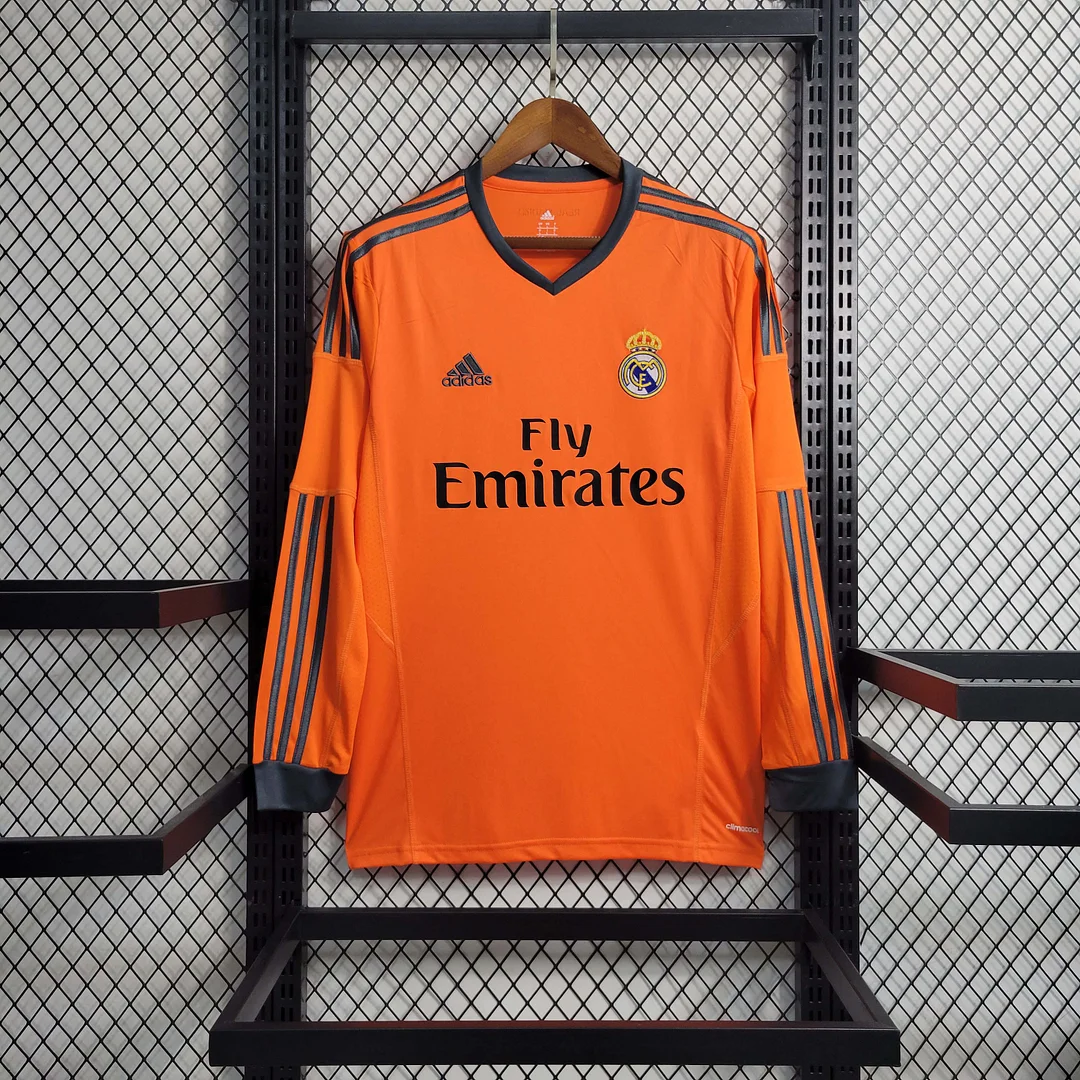 2013-2014 Retro Long Sleeve Real Madrid Third Away Football Shirt 1:1 Thai Quality - tingfengxie
