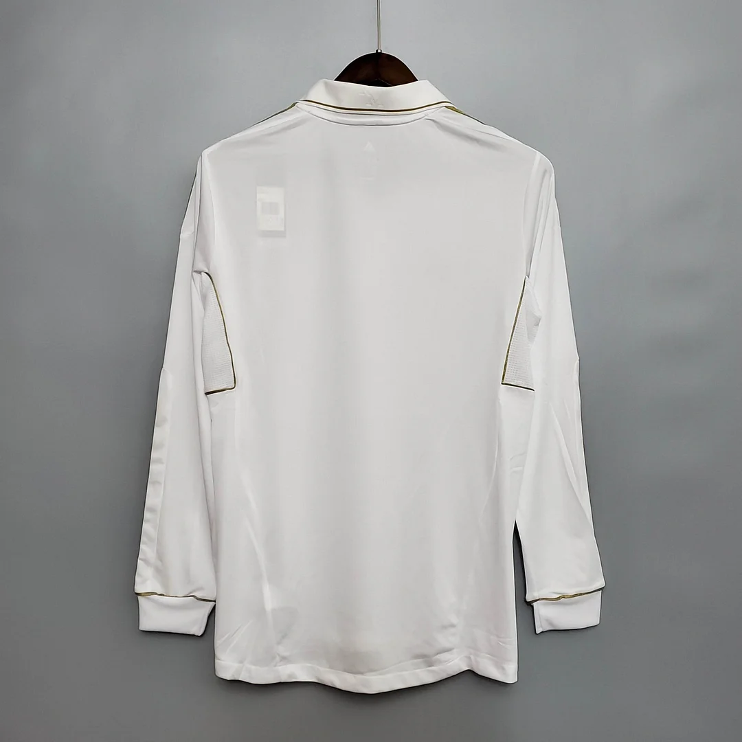 2011-2012 Retro Long Sleeve Real Madrid Home Football Shirt 1:1 Thai Quality - tingfengxie