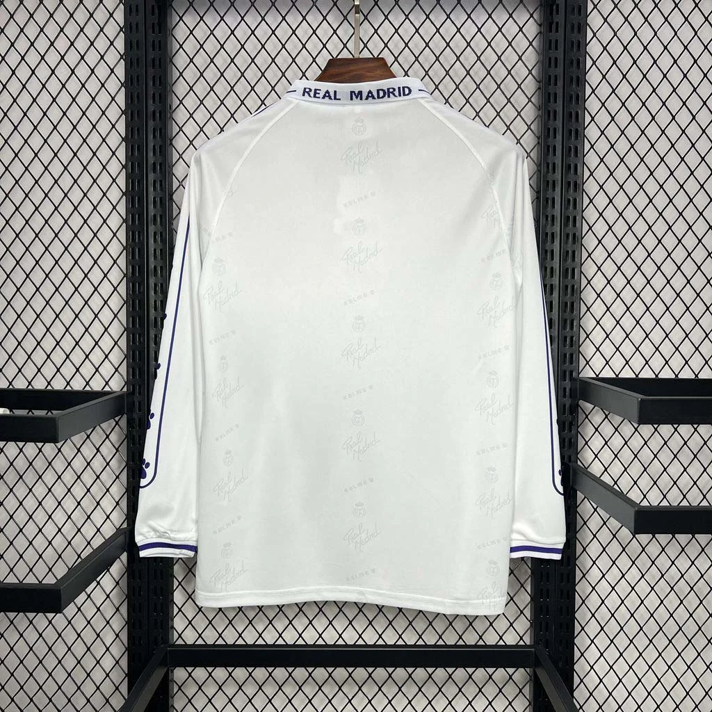 1994-1996 Retro Long Sleeve Real Madrid Home Football Shirt 1:1 Thai Quality - tingfengxie
