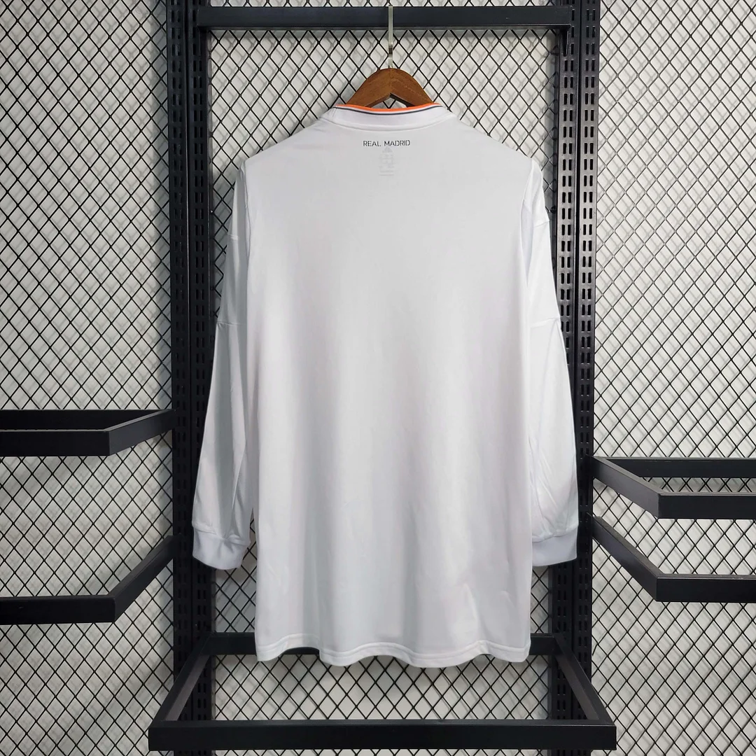 2013-2014 Retro Long Sleeve Real Madrid Home Football Shirt 1:1 Thai Quality - tingfengxie