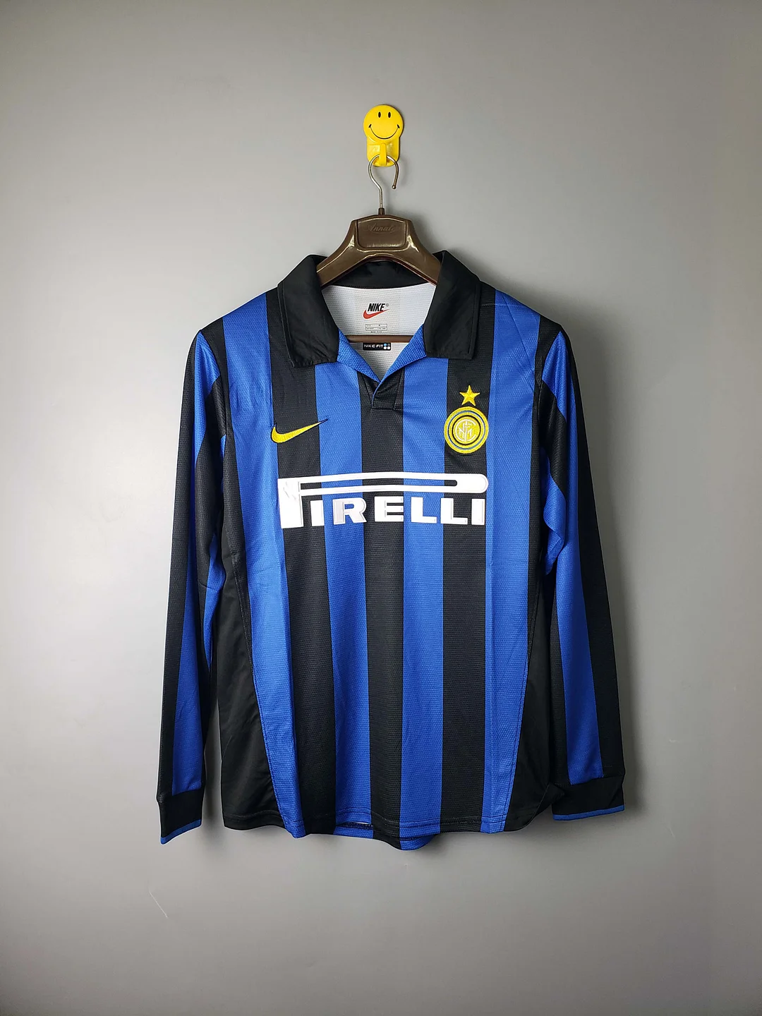 2009/2010Retro Long Sleeve Internazionale Milan Home Football Jersey 1:1 Thai Quality - tingfengxie