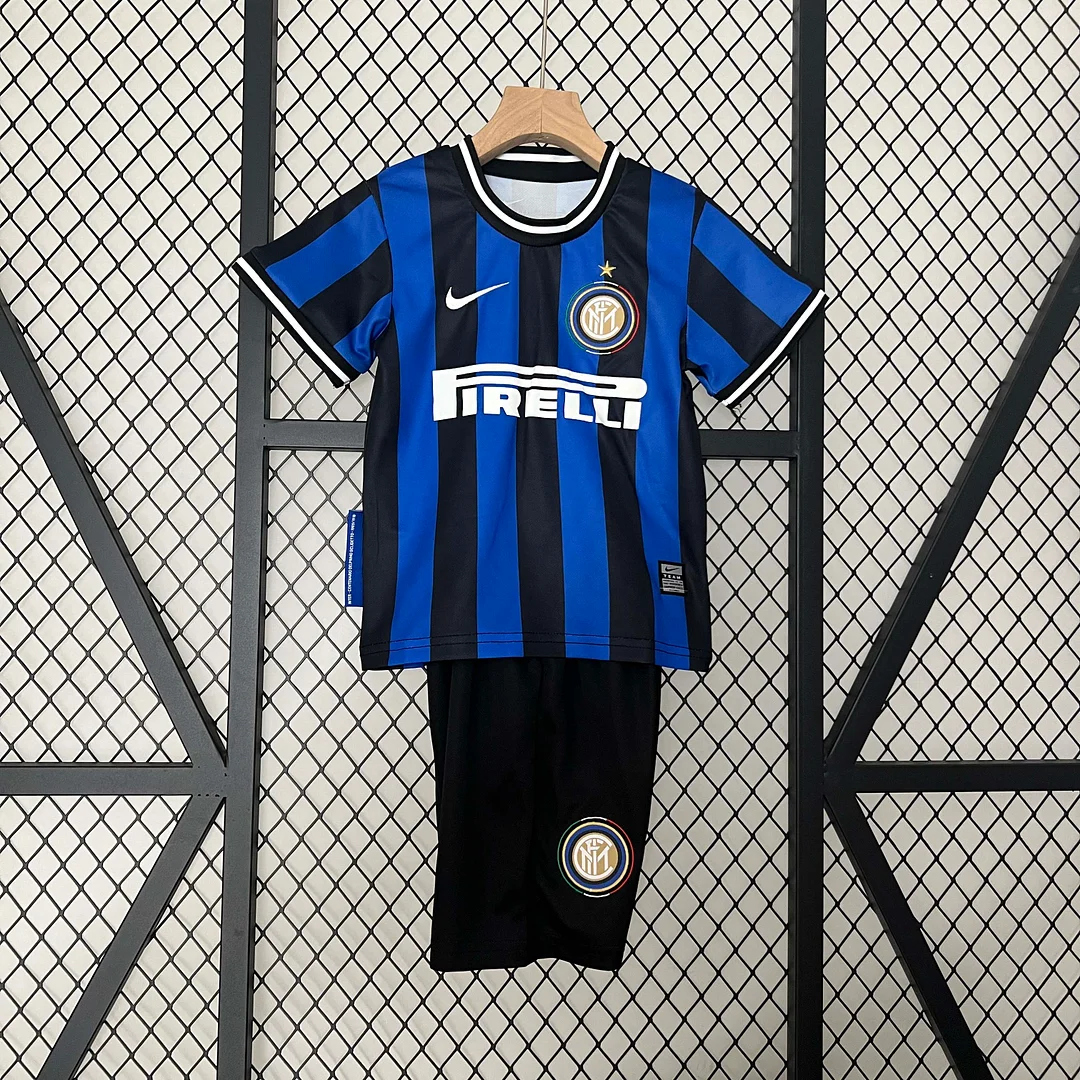 2009/2010 Retro Internazionale Milan Home Football Jersey1:1 Quality Thai Kids Size - tingfengxie