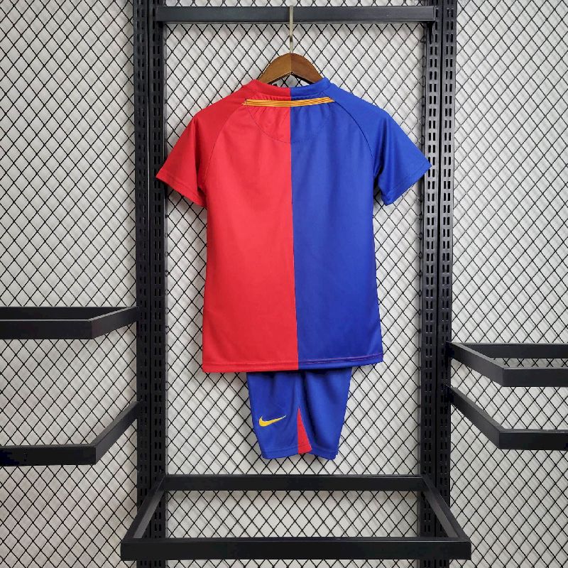 2008/2009 Retro Kids Size Barcelona Home Football Shirt 1:1 Thai Quality - tingfengxie