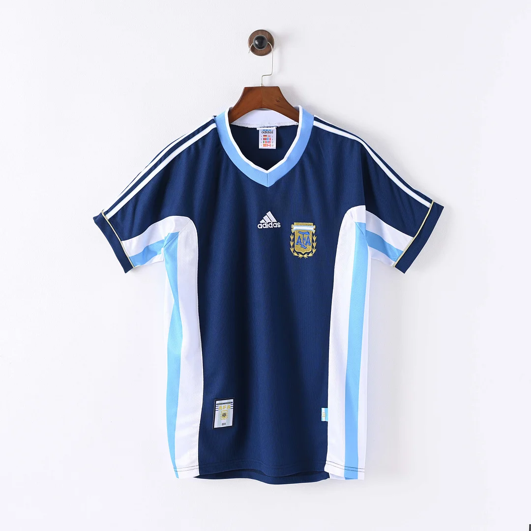 1998 Retro Argentina National Team Away Football Shirt 1:1 Thai Quality - tingfengxie