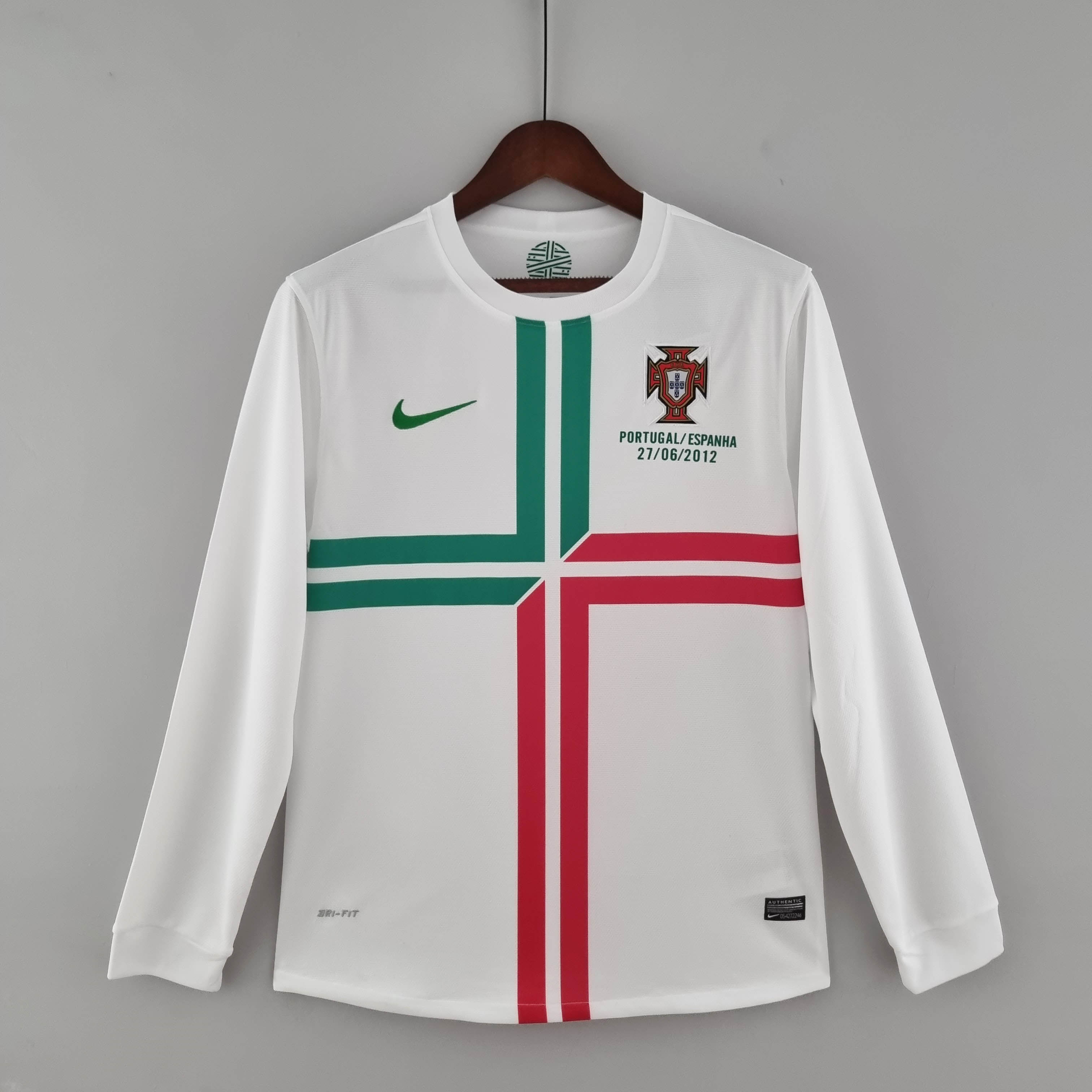 2012 Retro Long Sleeve Portugal Away Football Shirt - tingfengxie