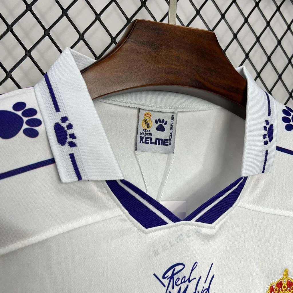 1994-1996 Retro Long Sleeve Real Madrid Home Football Shirt 1:1 Thai Quality - tingfengxie