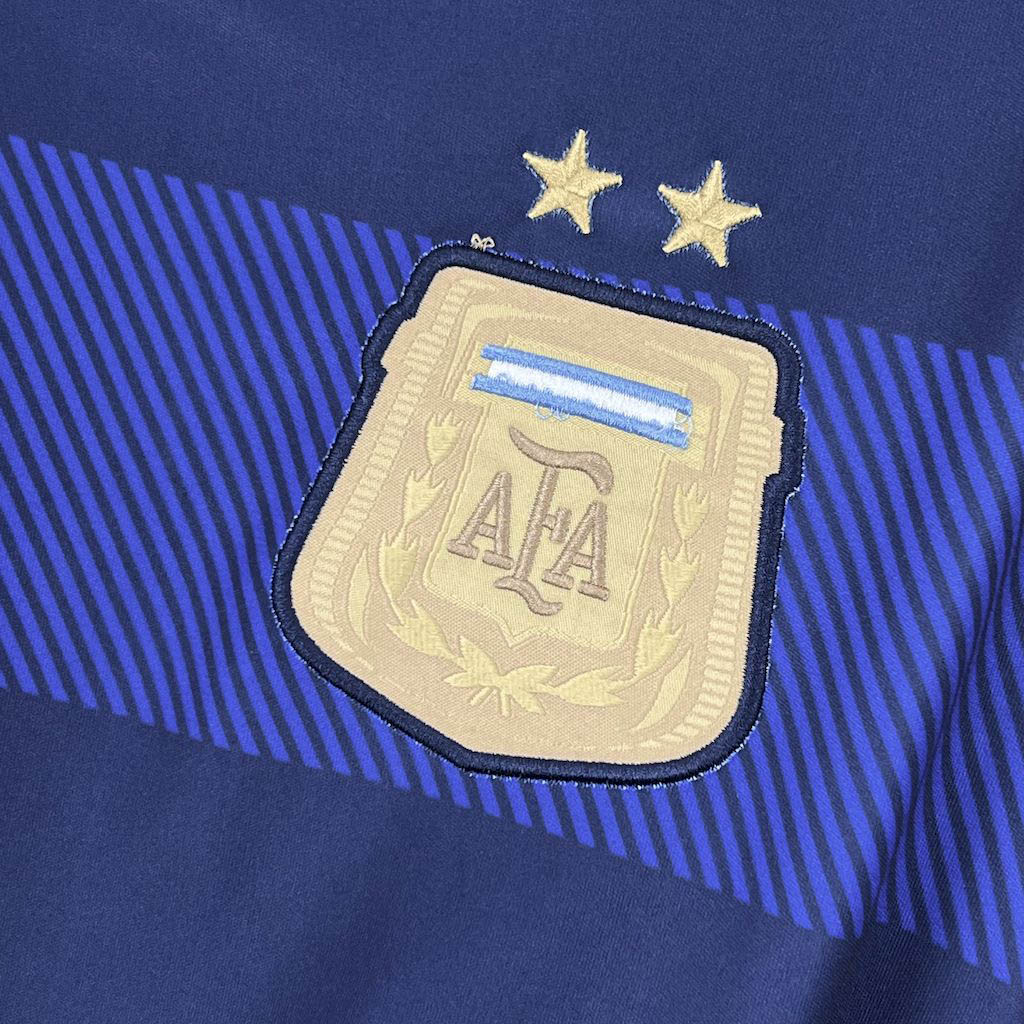 2014 Retro Long Sleeve Argentina Away Football Shirt 1:1 Thai Quality - tingfengxie