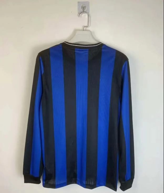 2009/2010 Retro Long Sleeve Internazionale Milan Home Football Jersey 1:1 Thai Quality - tingfengxie