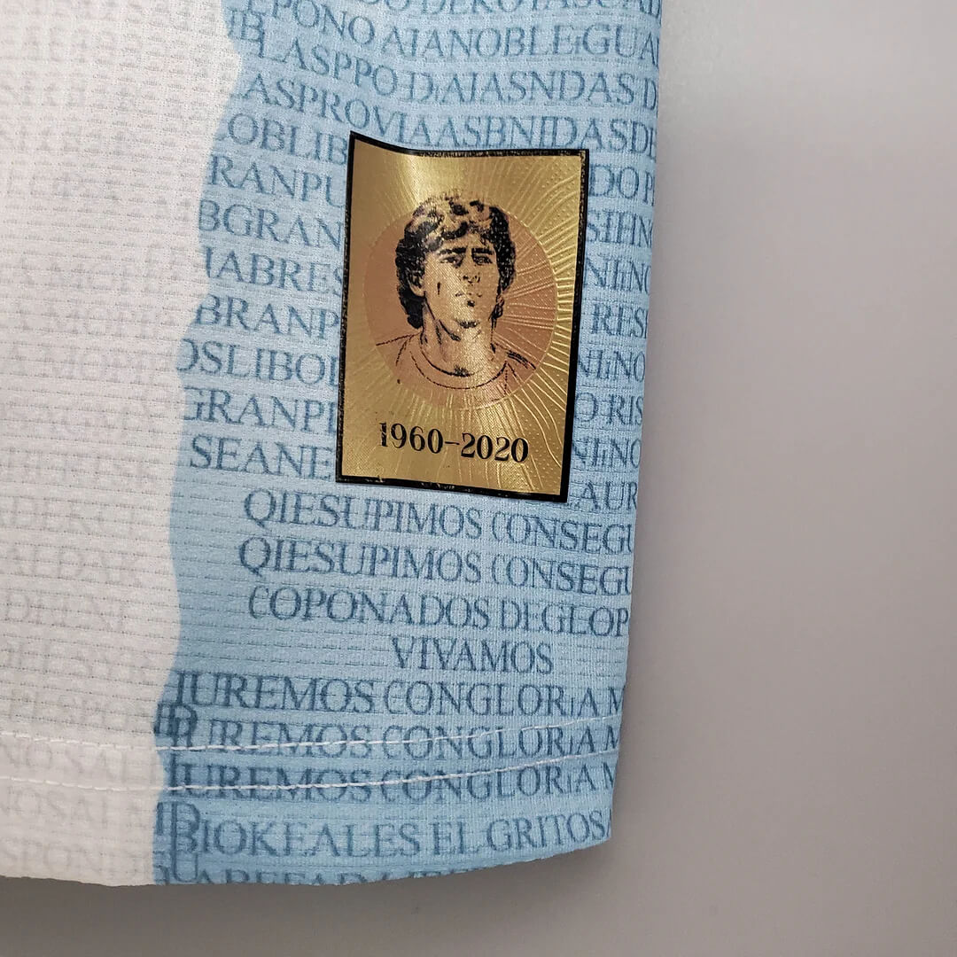 2021 Retro Argentina Soccer Jersey Concept Maradona Special Emblem - tingfengxie