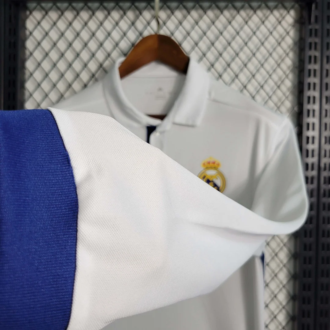 2016-2017 Retro Long Sleeve Real Madrid Home Football Shirt 1:1 Thai Quality - tingfengxie