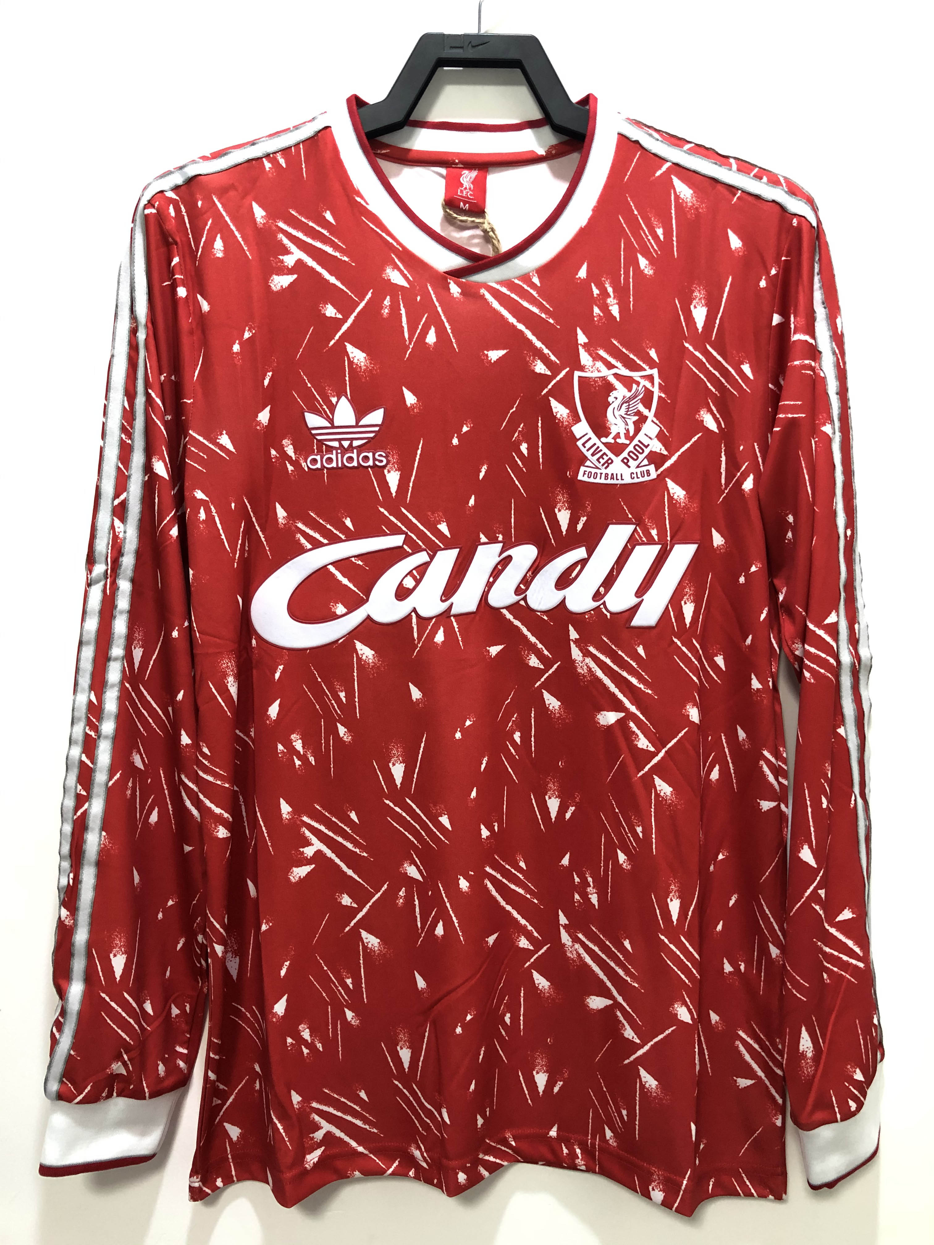 1989/1991 Retro Long Sleeve Liverpool Home Football Shirt 1:1 Thai Quality - tingfengxie