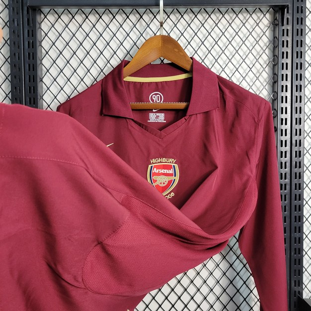 2005/2006 Retro Long Sleeve Arsenal Home Football Shirt 1:1 Thai Quality - tingfengxie