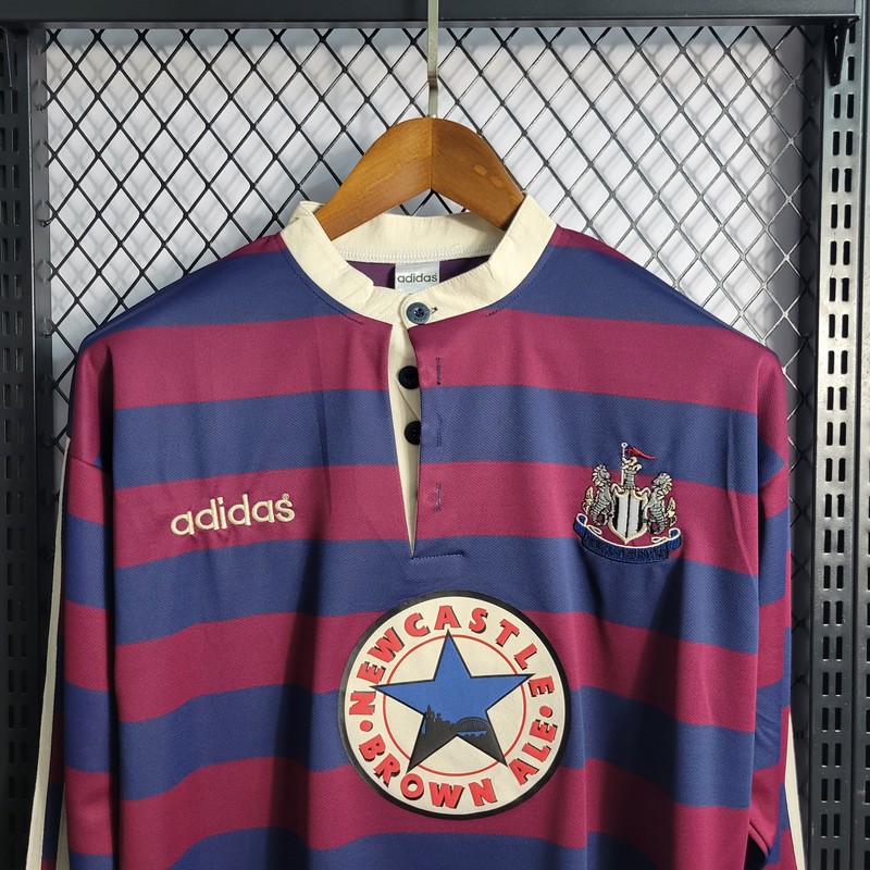 1995/1997 Retro Long Sleeves Newcastle United Away Soccer Jersey - tingfengxie