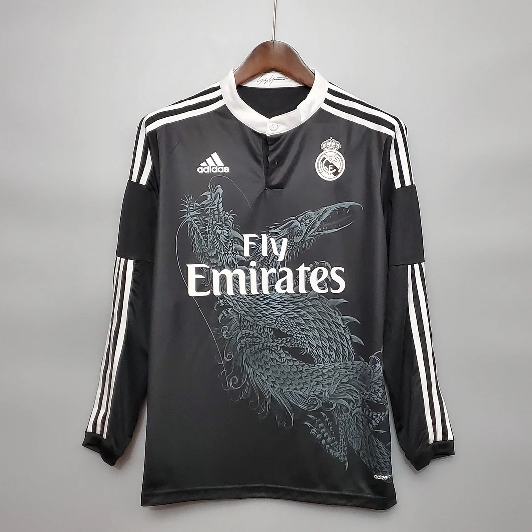 2014-2015 Retro Long Sleeve Real Madrid Third Away Football Shirt 1:1 Thai Quality - tingfengxie