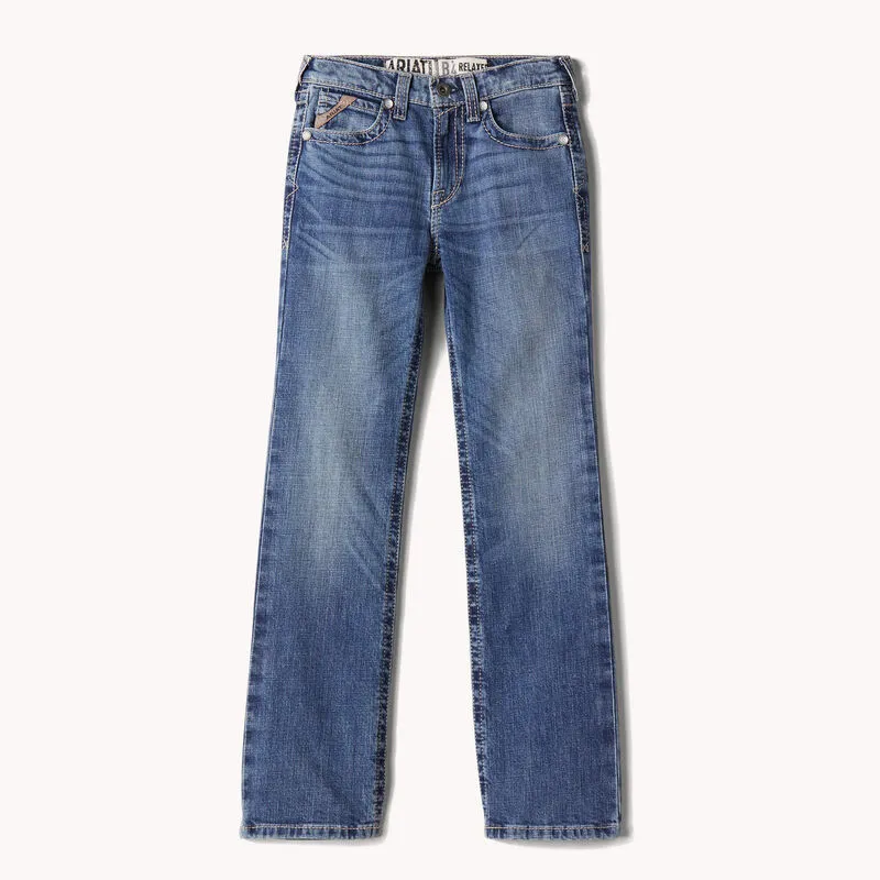 Arithtat Boy's B4 Relaxed Graysill Boot Cut Jeans