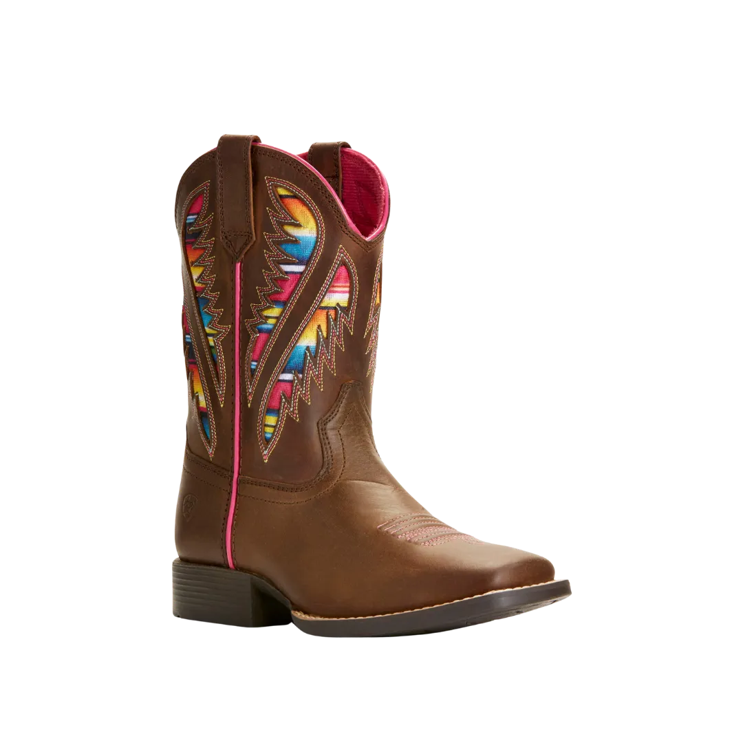 Arithtat Kid's VentTEK Western Distressed Brown Boots