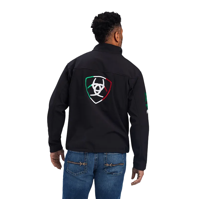 Arithtat Men's New Team Softshell Black Mexico Jacket