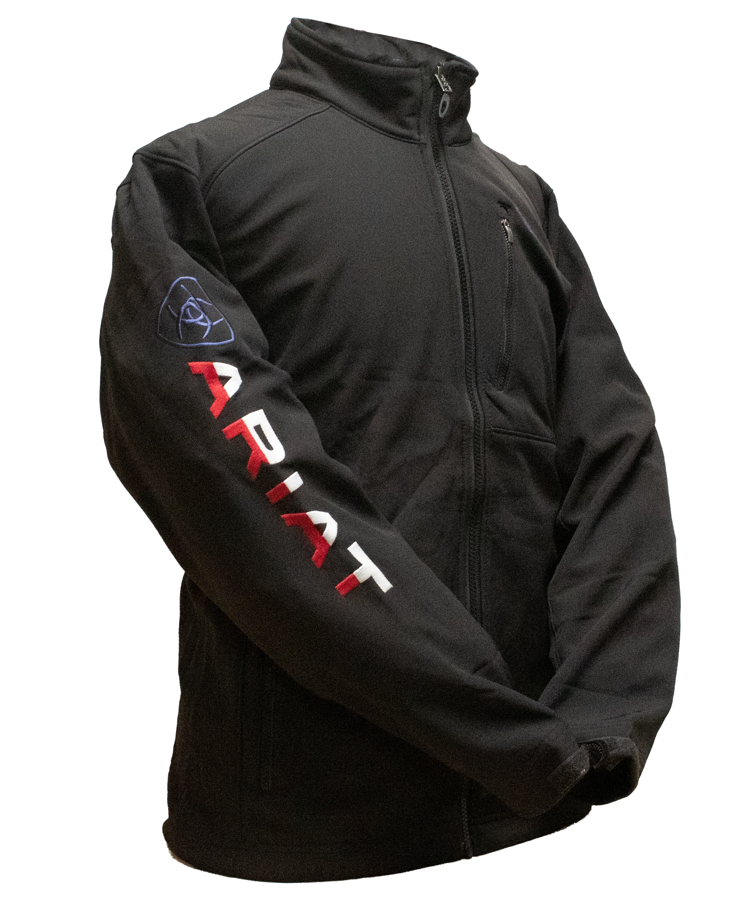Arithtat Men's Texas Flag Black Jacket