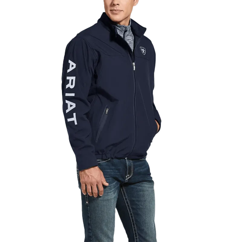 Arithtat Men's New Team Navy Blue Softshell Jacket