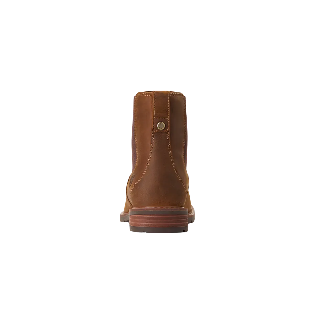 Arithtat Women's Wexford Waterproof Chelsea Weathered Brown Boots
