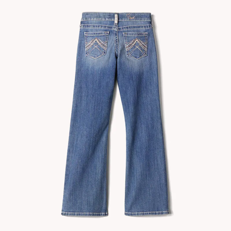 Arithtat Girl's Whipstitch Boot Cut Jean