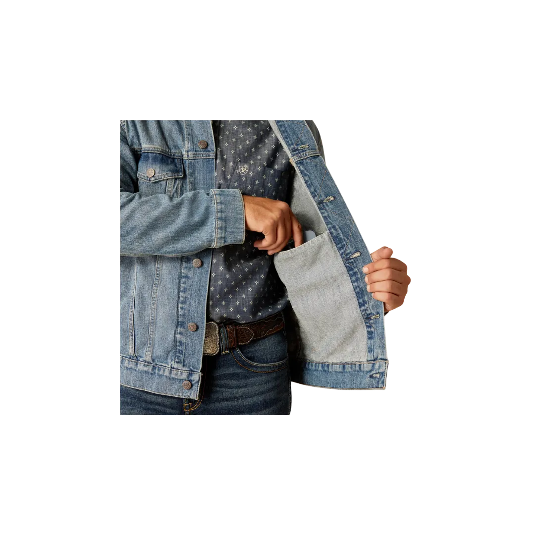 Arithtat Men's Denim Trucker Roby Jacket