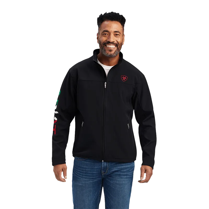 Arithtat Men's New Team Softshell Black Mexico Jacket