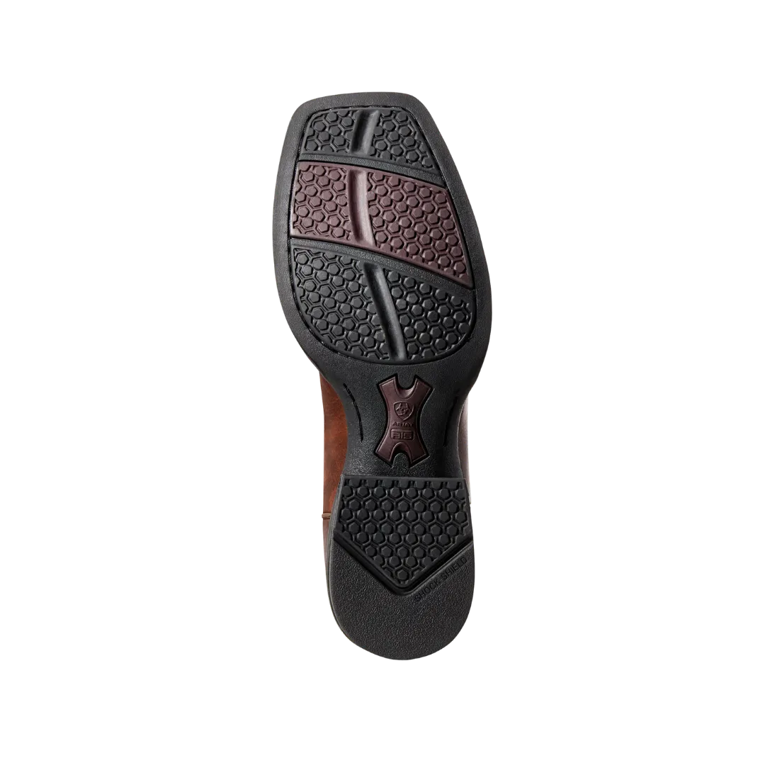 Arithtat Men's Amos Hand Stand Red Brown & Black Boot