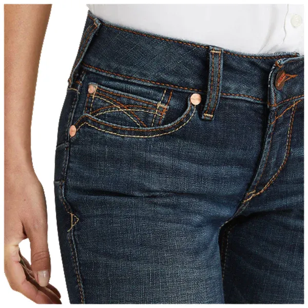 Arithtat Women's Real Amora Mid Rise Bootcut Jeans