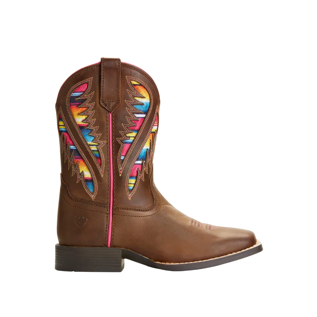 Arithtat Kid's VentTEK Western Distressed Brown Boots