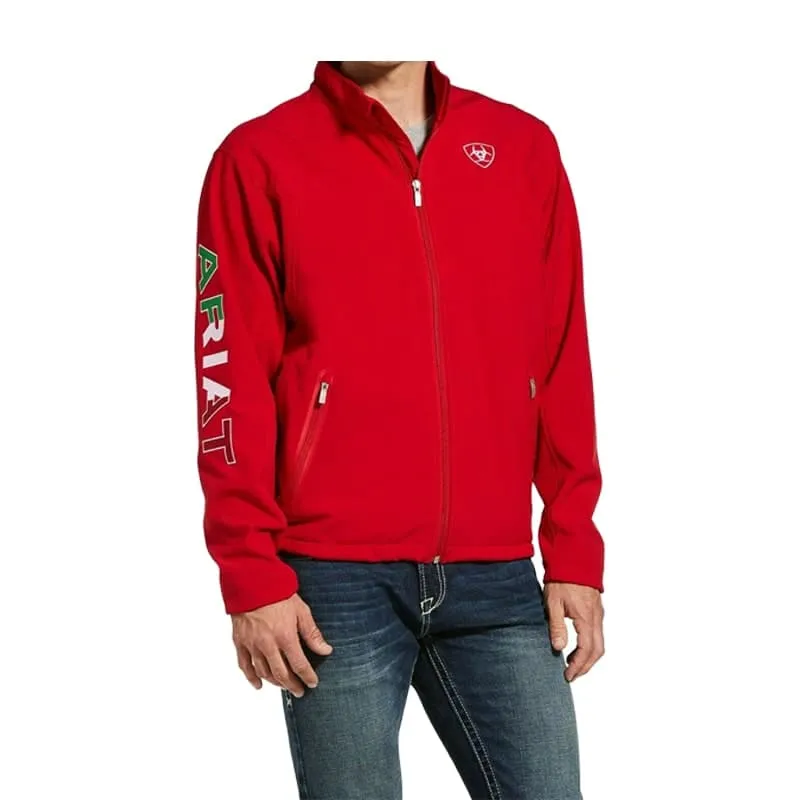 Arithtat Men's New Team Mexico Red Softshell Jacket