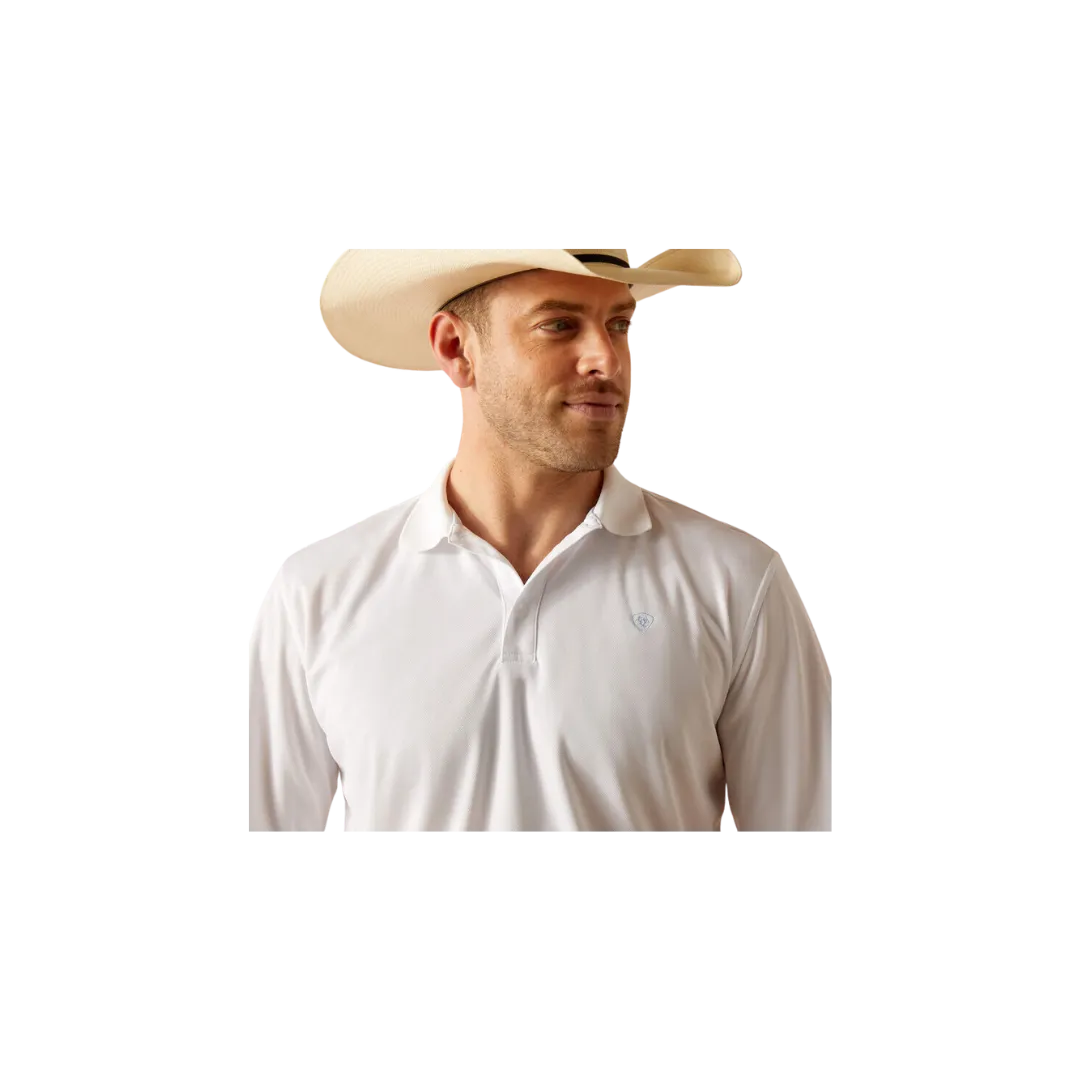 Arithtat Men's Tek White Polo White Shirts