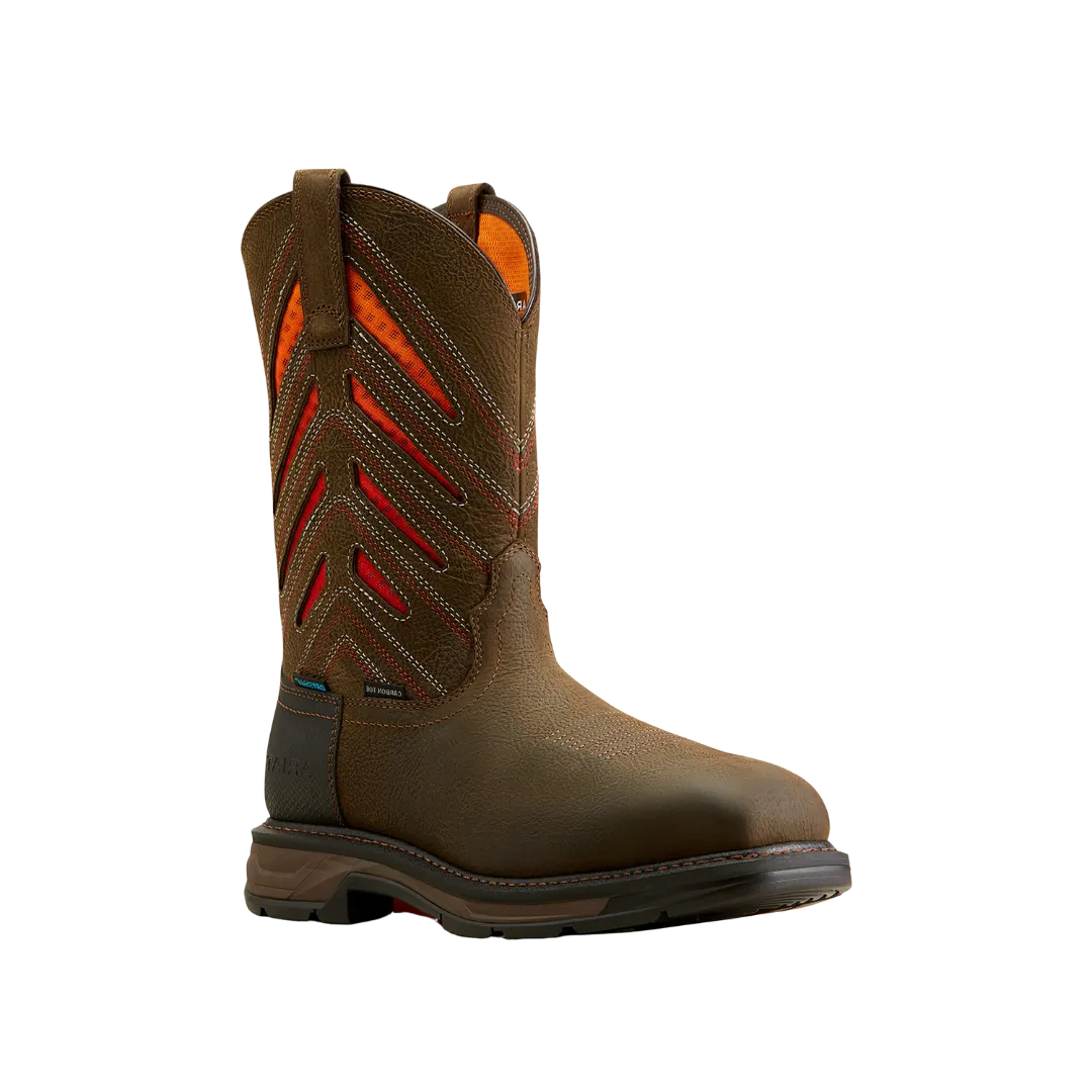 Arithtat Men's WorkHog Waterproof Carbon Toe Work Boot