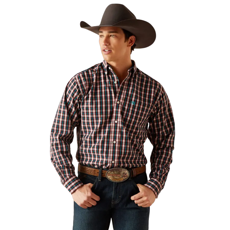 Arithtat Men's Wrinkle Free Gatlin Fitted Shirt