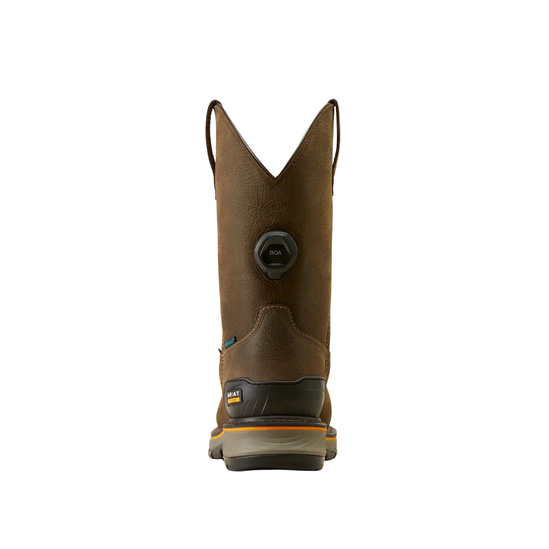 Arithtat Men's Stump Jumper Iron Coffe Waterproof Composite Toe Work Boot