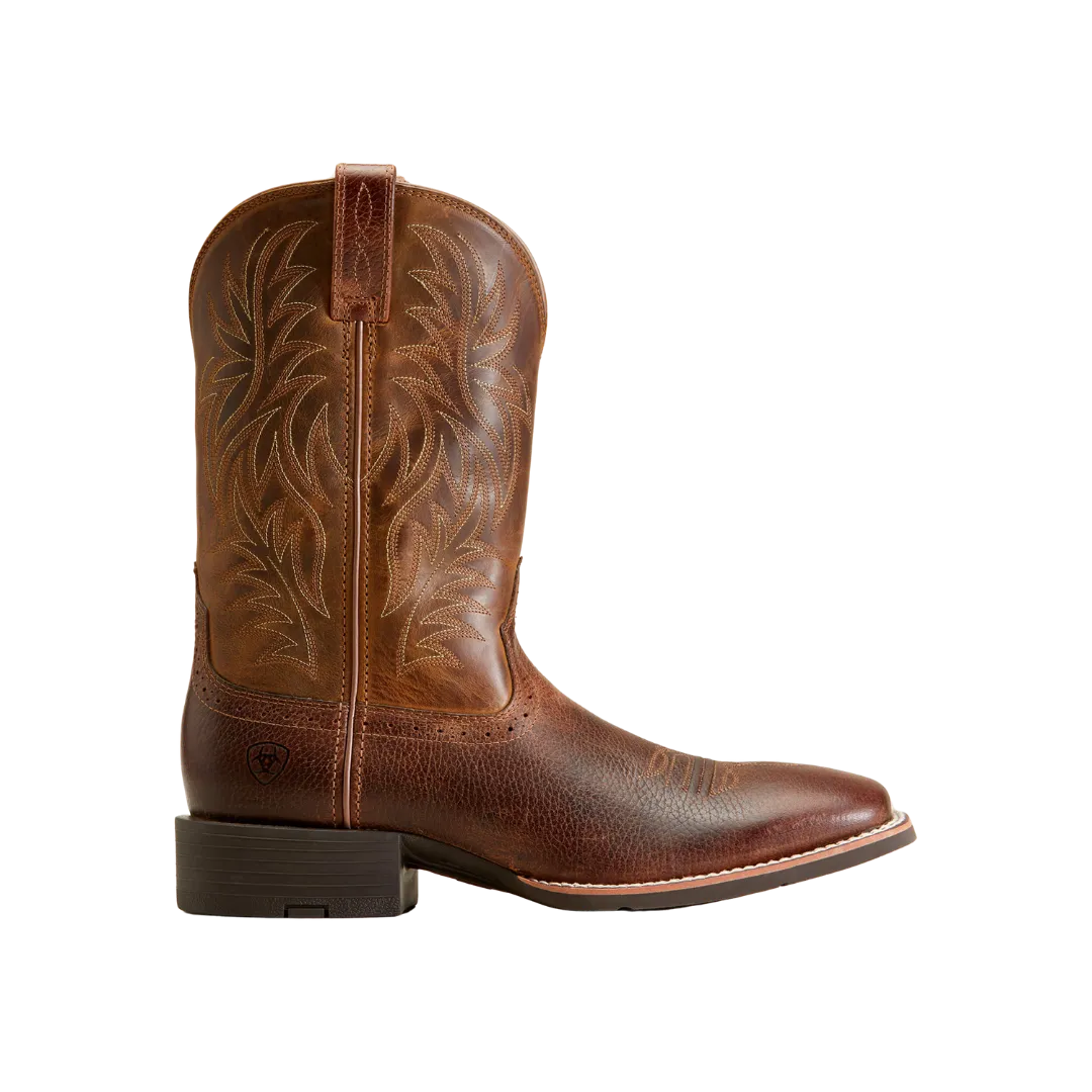 Arithtat Men's Sport Western Saddle Vamp Fiddle Brown Boots