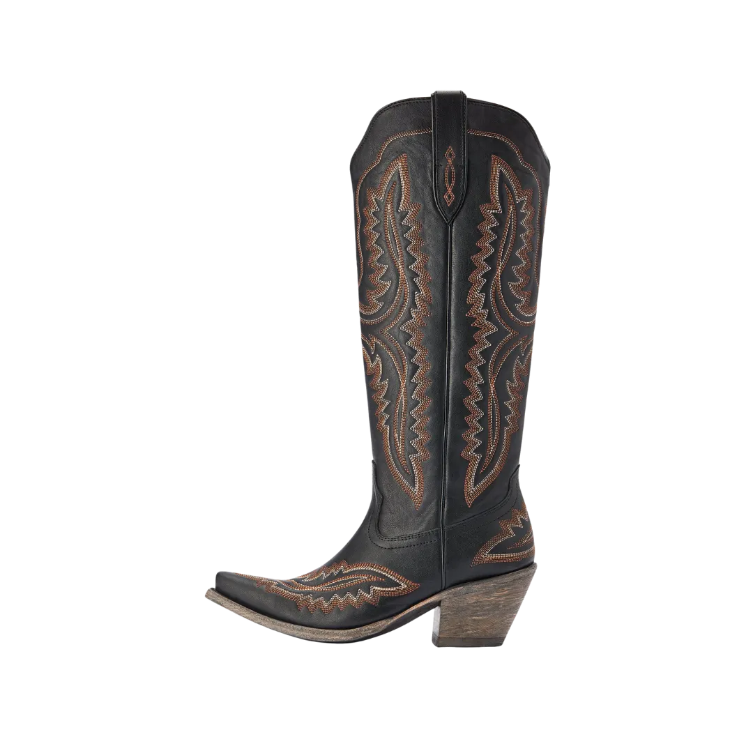 Arithtat Women's Casanova Brooklyn Black Tall Western Boots
